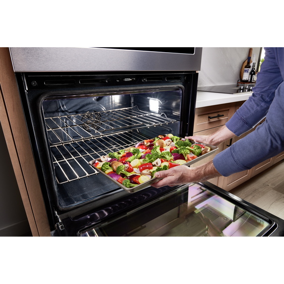 Maytag® 30-inch Wall Oven Microwave Combo with Air Fry and Basket - 6.4 cu. ft. MOEC6030LZ