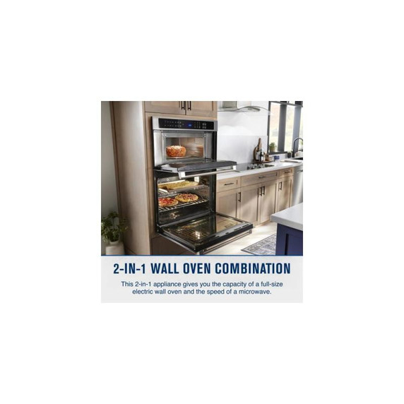 Maytag® 30-inch Wall Oven Microwave Combo with Air Fry and Basket - 6.4 cu. ft. MOEC6030LZ