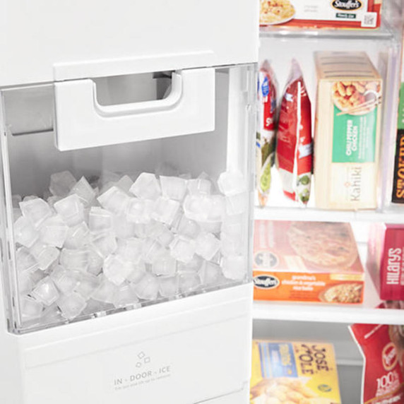 Maytag® 36-Inch Wide Side-by-Side Refrigerator with Exterior Ice and Water Dispenser - 25 Cu. Ft. MSS25C4MGZ