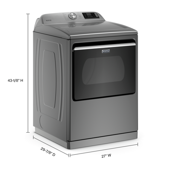 Maytag® Smart Top Load Electric Dryer with Extra Power Button - 7.4 cu. ft. YMED7230HC