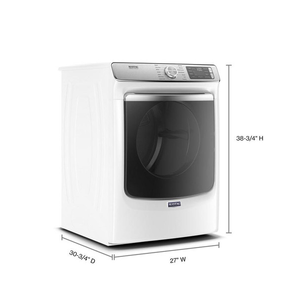 Maytag® Front Load Gas Dryer with Extra Power and Advanced Moisture Sensing with industry-exclusive extra moisture sensor - 7.3 cu. ft. MGD8630HW