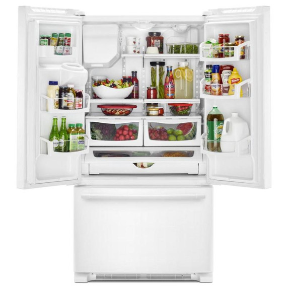 Maytag® 36- Inch Wide French Door Refrigerator with PowerCold® Feature - 25 Cu. Ft. MFI2570FEW