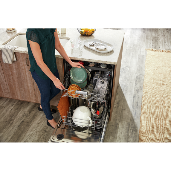 Kitchenaid® 39 dBA Dishwasher in PrintShield™ Finish with Third Level Utensil Rack KDFE204KPS