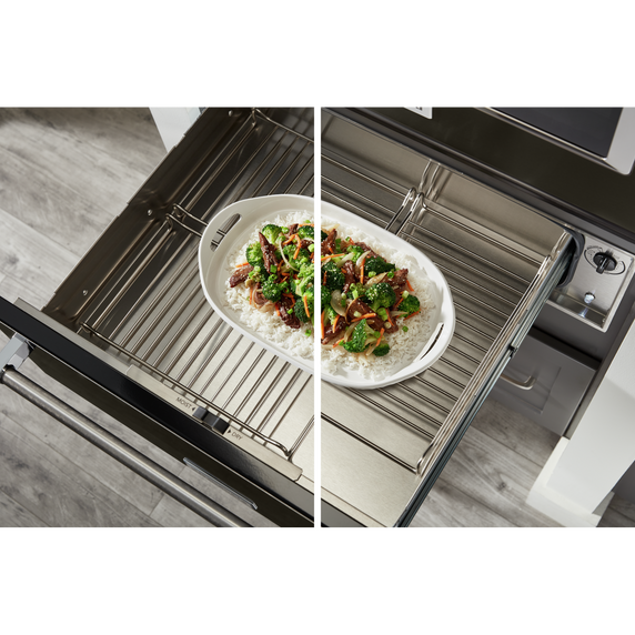 Kitchenaid® 27'' Slow Cook Warming Drawer with PrintShield™ Finish KOWT107EBS