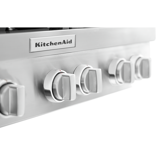 KitchenAid® 36'' 6-Burner Commercial-Style Gas Rangetop KCGC506JSS