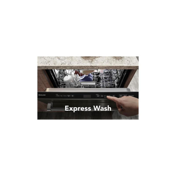 Kitchenaid® 44 dBA Dishwasher with 360° Max Jets™ Third Rack and LED Interior Lighting KDTM804KBS Kitchenaid® 44 dBA Dishwasher with 360° Max Jets™ Third Rack and LED Interior Lighting KDTM804KBS