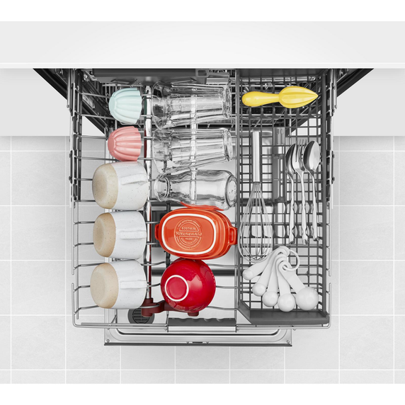 Kitchenaid® 44 dBA Dishwasher with FreeFlex™ Third Rack and LED Interior Lighting KDTM804KBS