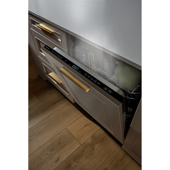 Kitchenaid® 44 dBA Panel-Ready Two-Rack Flush Dishwasher with Door-Open Dry System KDTF324PPA