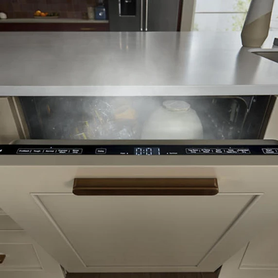 Kitchenaid® 44 dBA Panel-Ready Two-Rack Flush Dishwasher with Door-Open Dry System KDTF324PPA