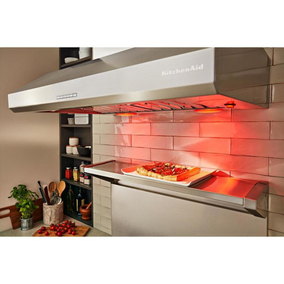 Kitchenaid® 36" 585 or 1170 CFM Motor Class Commercial-Style Wall-Mount Canopy Range Hood KVWC956KSS