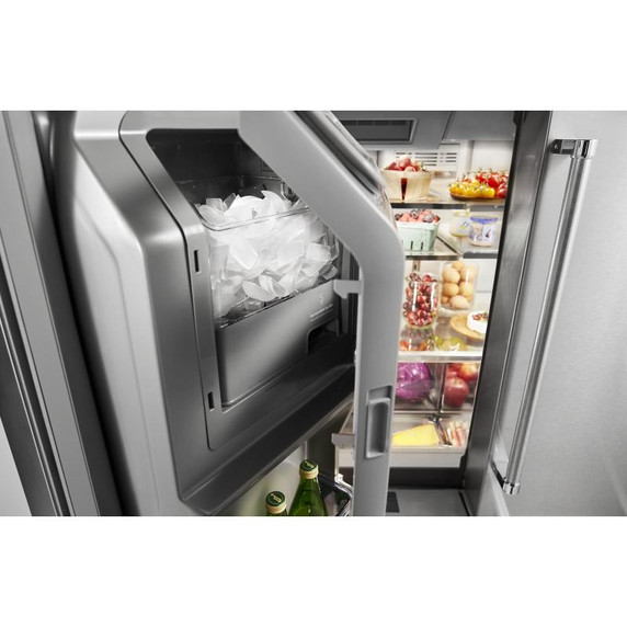 Kitchenaid® 25.8 Cu. Ft. 36" Multi-Door Freestanding Refrigerator with Platinum Interior Design KRMF706ESS Kitchenaid® 25.8 Cu. Ft. 36" Multi-Door Freestanding Refrigerator with Platinum Interior Design KRMF706ESS