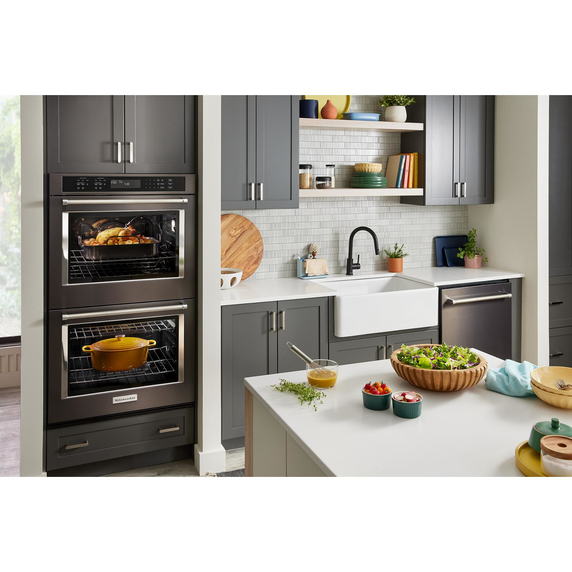 Kitchenaid® 25.5 Cu Ft. 42 Built-In Side-by-Side Refrigerator with PrintShield™ Finish KBSN702MBS