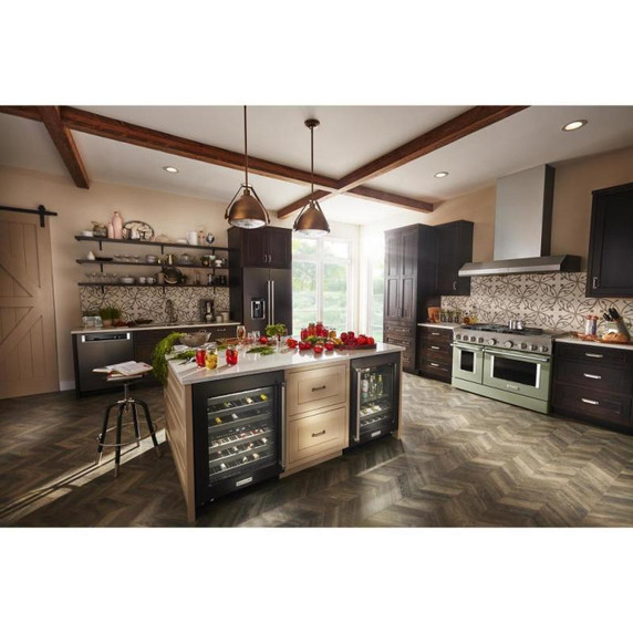 Kitchenaid® 48'' 585 or 1170 CFM Motor Class Commercial-Style Wall-Mount Canopy Range Hood KVWC958KSS