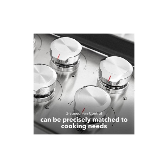 Kitchenaid® 36" 5 Burner Gas Downdraft Cooktop KCGD506GSS