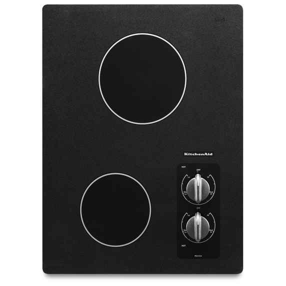 Kitchenaid® 15 Electric Cooktop with 2 Radiant Elements KECC056RBL
