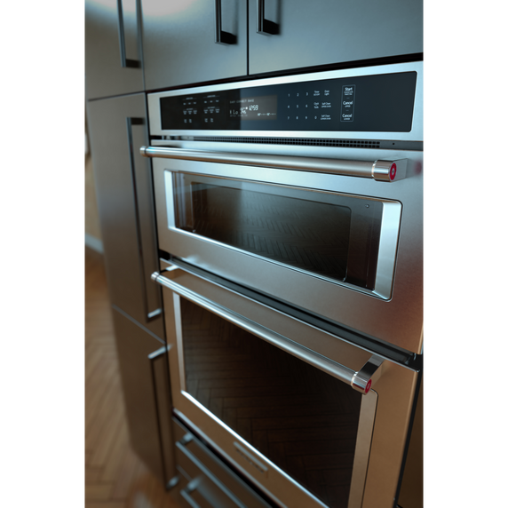 Kitchenaid® 30 Combination Wall Oven with Even-Heat™  True Convection (Lower Oven) KOCE500ESS