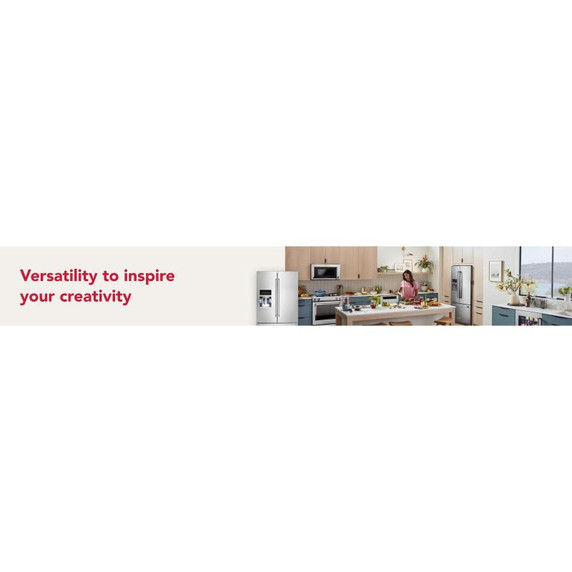 Kitchenaid® 26.8 Cu. Ft. Standard-Depth French Door Refrigerator with Exterior Ice and Water Dispenser KRFF577KPS Kitchenaid® 26.8 Cu. Ft. Standard-Depth French Door Refrigerator with Exterior Ice and Water Dispenser KRFF577KPS