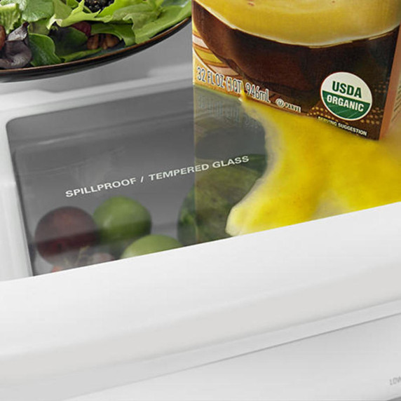 Amana® 29-inch Wide Amana® Bottom-Freezer Refrigerator with EasyFreezer™ Pull-Out Drawer -- 18 cu. ft. Capacity ABB1924BRM