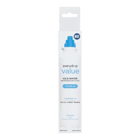everydrop® value Refrigerator Water Filter L8 (compares to LG® LT-800) EVFILTERL8B