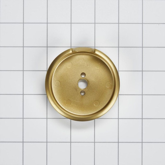 Range Brass Knob Bezel, Griddle W11317495