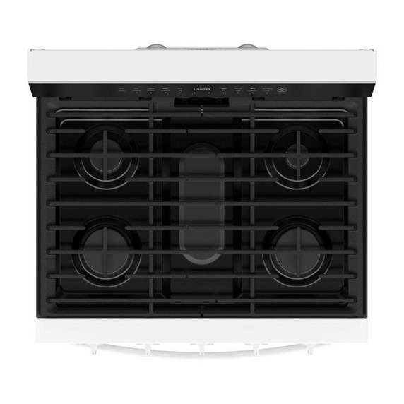 Whirlpool® 30-inch Smart Gas Range with True Convection, Steam/Self Cleaning, Rapid Preheat 5.3 CuFt Capacity WFGS7530RW