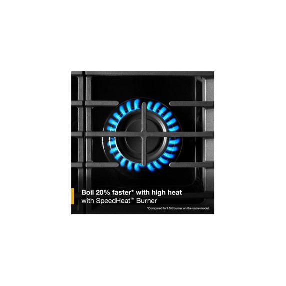 Whirlpool® 30-inch Gas Range with Air Fry and Air Baking, Self Cleaning, Rapid Preheat 5.0 CuFt Capacity WFGS5030RB