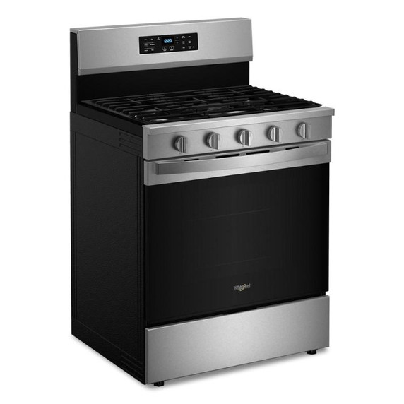 Whirlpool® 30-inch Gas Range with Air Cooking Technology, No Preheat Air Fry and Air Baking and Self Clean WFGS5030RZ Whirlpool® 30-inch Gas Range with Air Cooking Technology, No Preheat Air Fry and Air Baking and Self Clean WFGS5030RZ