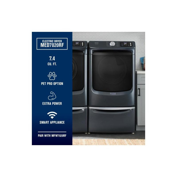 Maytag® Smart Pet Pro Front Load Electric Dryer - 7.4 CU. FT. YMED7020RF