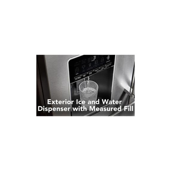 Kitchenaid® 26.2 Cu. Ft. Multi-Door French Door Refrigerator with Platinum Interior KRMF536RPS