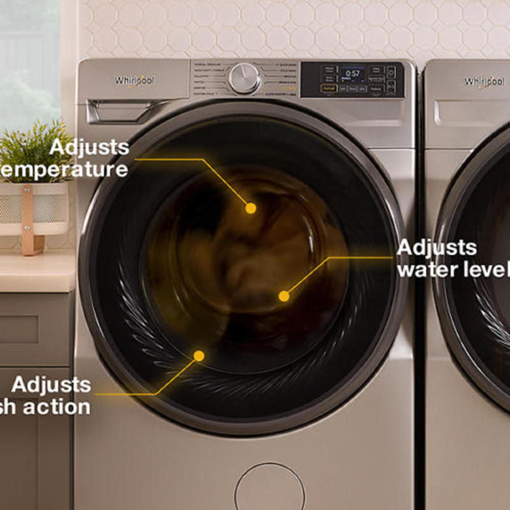 Whirlpool® 5.8 cu. ft. I.E.C. Smart Front Load ENERGY STAR® Certified Washer with FreshFlow™ Vent System and Intelligent Wash WFW6720RU