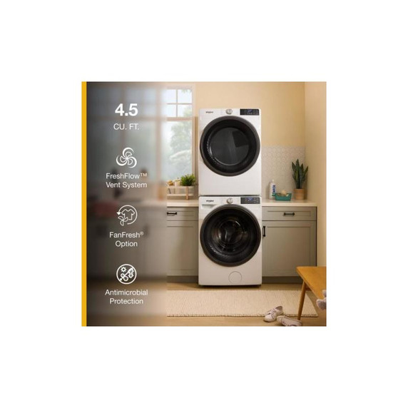 Whirlpool® 5.2 cu. ft. I.E.C. Smart Front Load ENERGY STAR® Certified Washer with FreshFlow™ Vent System WFW5720RW