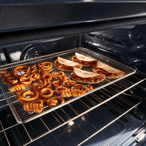 Whirlpool® 30-inch Smart Slide in Electric Range with True Convection, No Preheat Air Fry, WipeClean™ Coating, Steam/Self Clean and High Speed Preheat YWSES7530RW