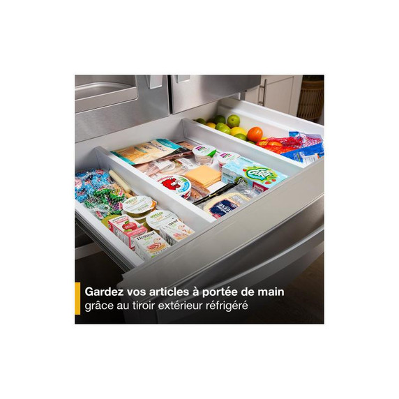 Whirlpool® 36-Inch Wide French Door Bottom Mount Refrigerator - 25 cu. ft. WRMF3636RB