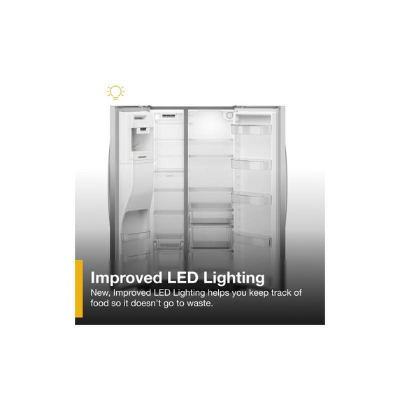 Whirlpool® 36-inch Full Depth Side-by-Side Refrigerator with TruCool™ System WRSF5536RZ