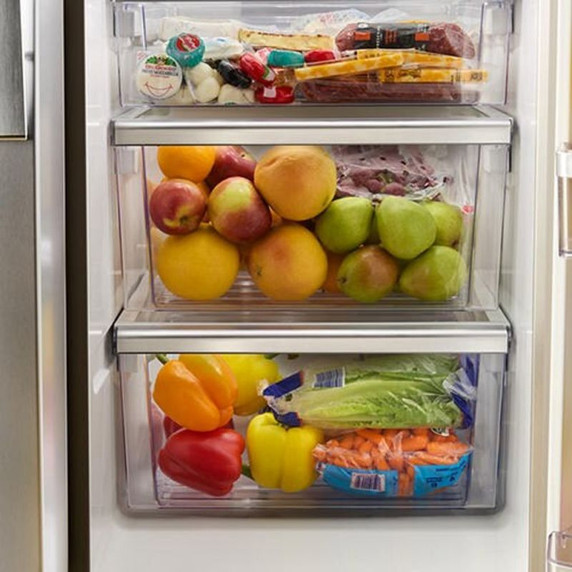 Whirlpool® 36-inch Counter Depth Side-by-Side Refrigerator with Prep & Store Bins WRSC6536RZ