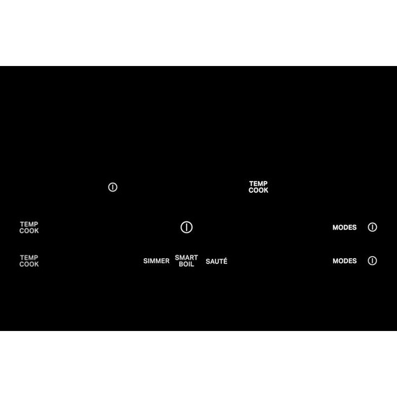 Kitchenaid® 30" Temp Cook™ Induction Cooktop with 5 Cooking Zones KCIT730SBL Kitchenaid® 30" Temp Cook™ Induction Cooktop with 5 Cooking Zones KCIT730SBL