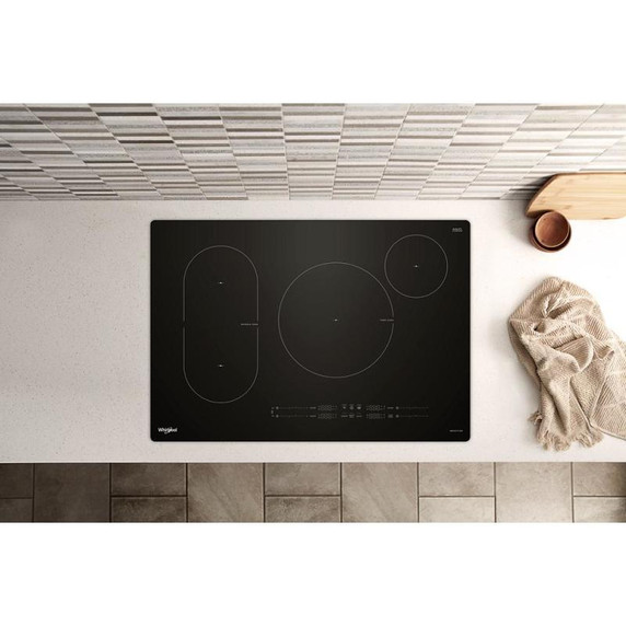 Whirlpool® 30" Intelligent Induction Cooktop with Temp Cook™ Technology WCIT7030SB