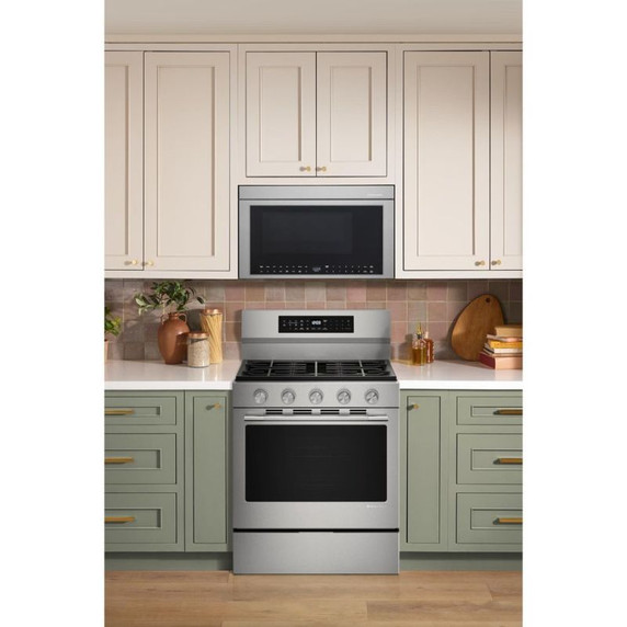 Kitchenaid® 5.0 Cu. Ft. Smart Freestanding Gas Range with Convection Cooking Modes KFGS530SPS