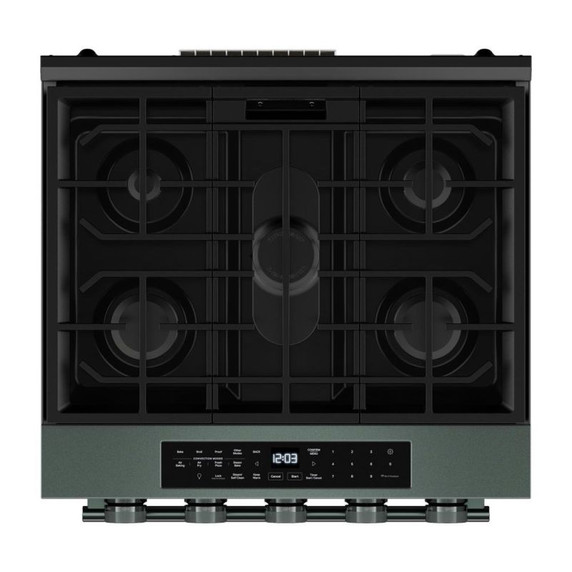 Kitchenaid® 5.0 Cu. Ft. Smart Slide-in Gas Range with Convection Cooking Modes and 2-in-1 Burner KSGS530SJP