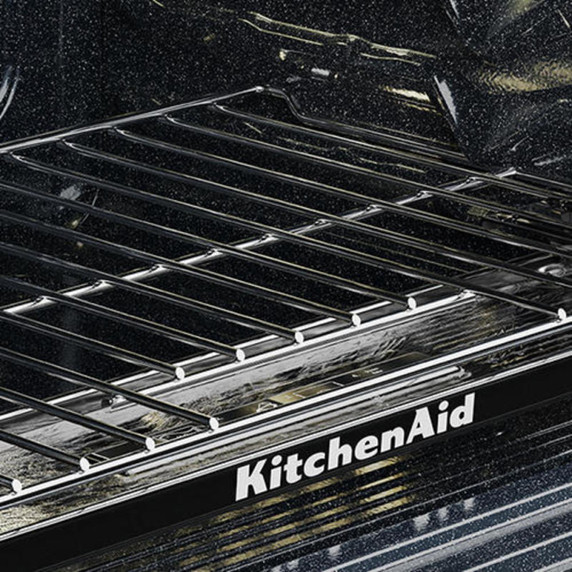 Kitchenaid® 5.0 Cu. Ft. Smart Slide-in Gas Range with Convection Cooking Modes and 2-in-1 Burner KSGS530SBE