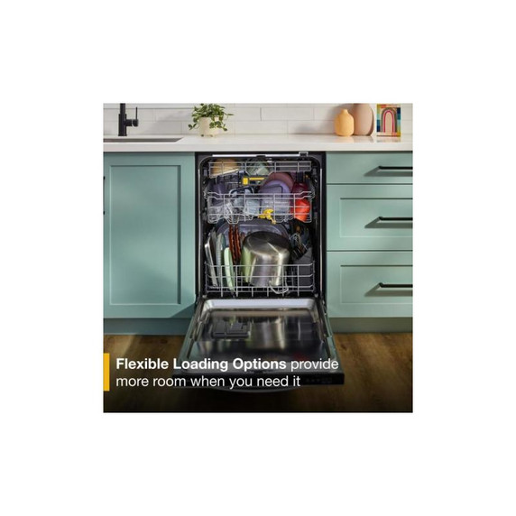 Whirlpool® 24-Inch Dishwasher with Total Coverage Wash Action and Auto Open Air Dry in Fingerprint Resistant Stainless Steel WDTS8024SZ