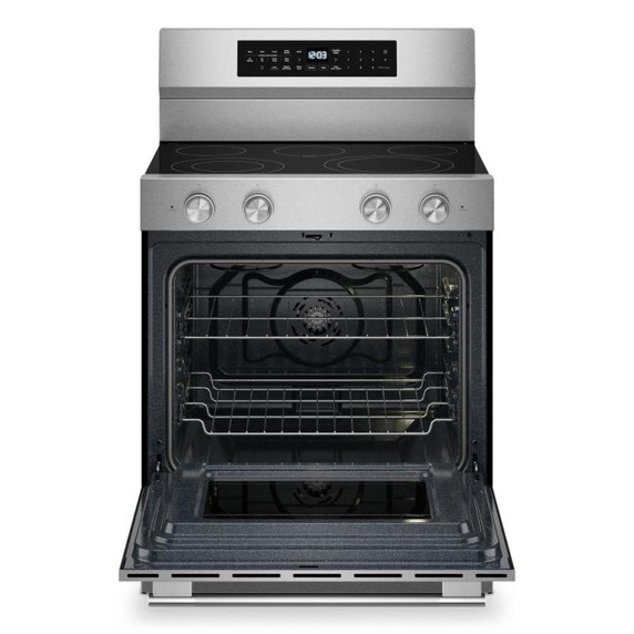Kitchenaid® 5.3 Cu. Ft. Freestanding Electric Range with Convection Cooking Modes YKFES530SPS