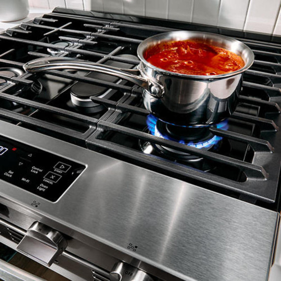 Whirlpool® 30-inch Gas Range with Air Cooking Technology WSGS5030SB