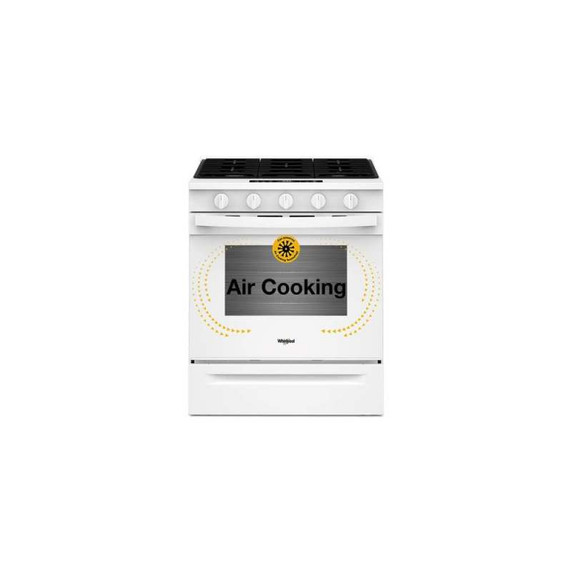 Whirlpool® 30-inch Gas Range with Air Cooking Technology WSGS5030SW