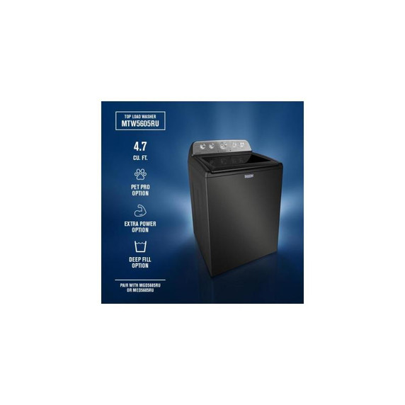Maytag® 5.4 Cu Ft. Top Load Agitator Washer with Extra Power and Pet Pro Option MTW5605RU