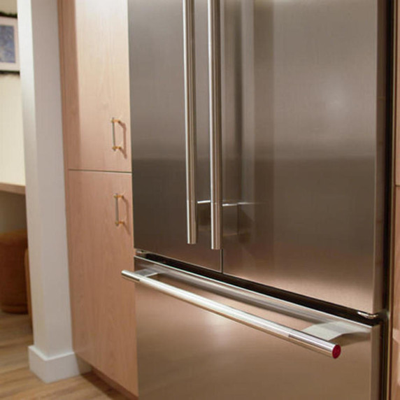 Kitchenaid® 20.8 Cu. Ft. 36" Built-In French Door Bottom Mount Refrigerator with Platinum Interior KBFN536SPS