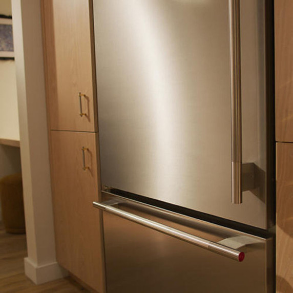Kitchenaid® 20.8 Cu. Ft. 36" Built-In Bottom Mount Refrigerator with Platinum Interior KBBL336SPS
