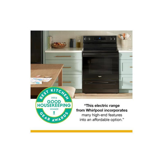 Whirlpool® 30-inch Electric Range with Steam Clean YWFES3330RB Whirlpool® 30-inch Electric Range with Steam Clean YWFES3330RB