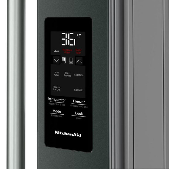 Kitchenaid® 30 cu. ft. French Door Refrigerator with Exterior Water and Ice KRFF436SJP
