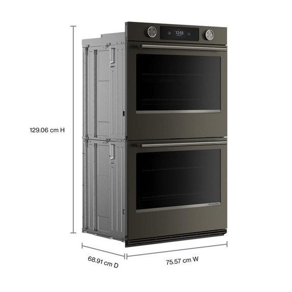 Kitchenaid® Smart Double Wall Oven with Assisted Cooking Modes KOED730SBE